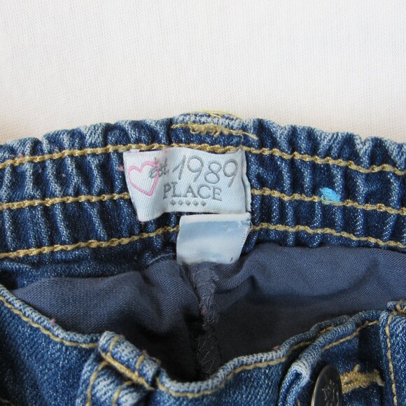 The Children's Place Denim Skort Toddler Girl's Size 4T Snap Button Closure - Picture 4 of 7